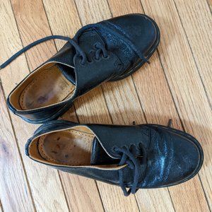 Dr. Martens Black Leather Lace-up Loafers Size 8